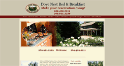 Desktop Screenshot of dovenestbedandbreakfast.com